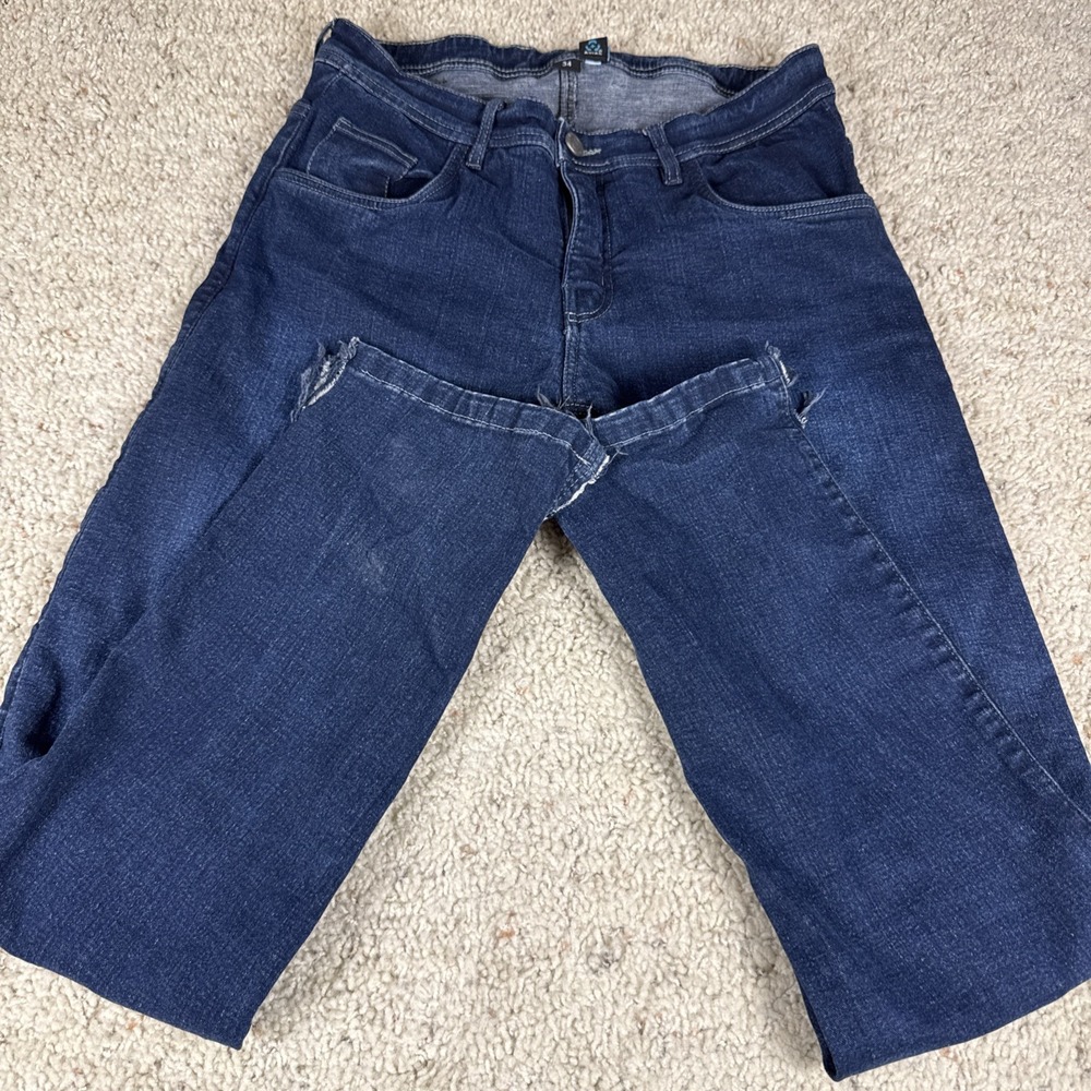 Street and Steel Oakland Mens Reinforced Motorcycle Riding Jeans Blue Denim 34
